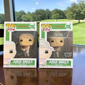 Funko Pop Bundle of 2 Judge Smails Caddyshack Vinyl Figures 722 & 725 FYE *READ*